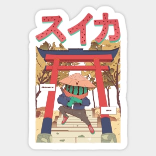 Watermelon Ninja Sticker